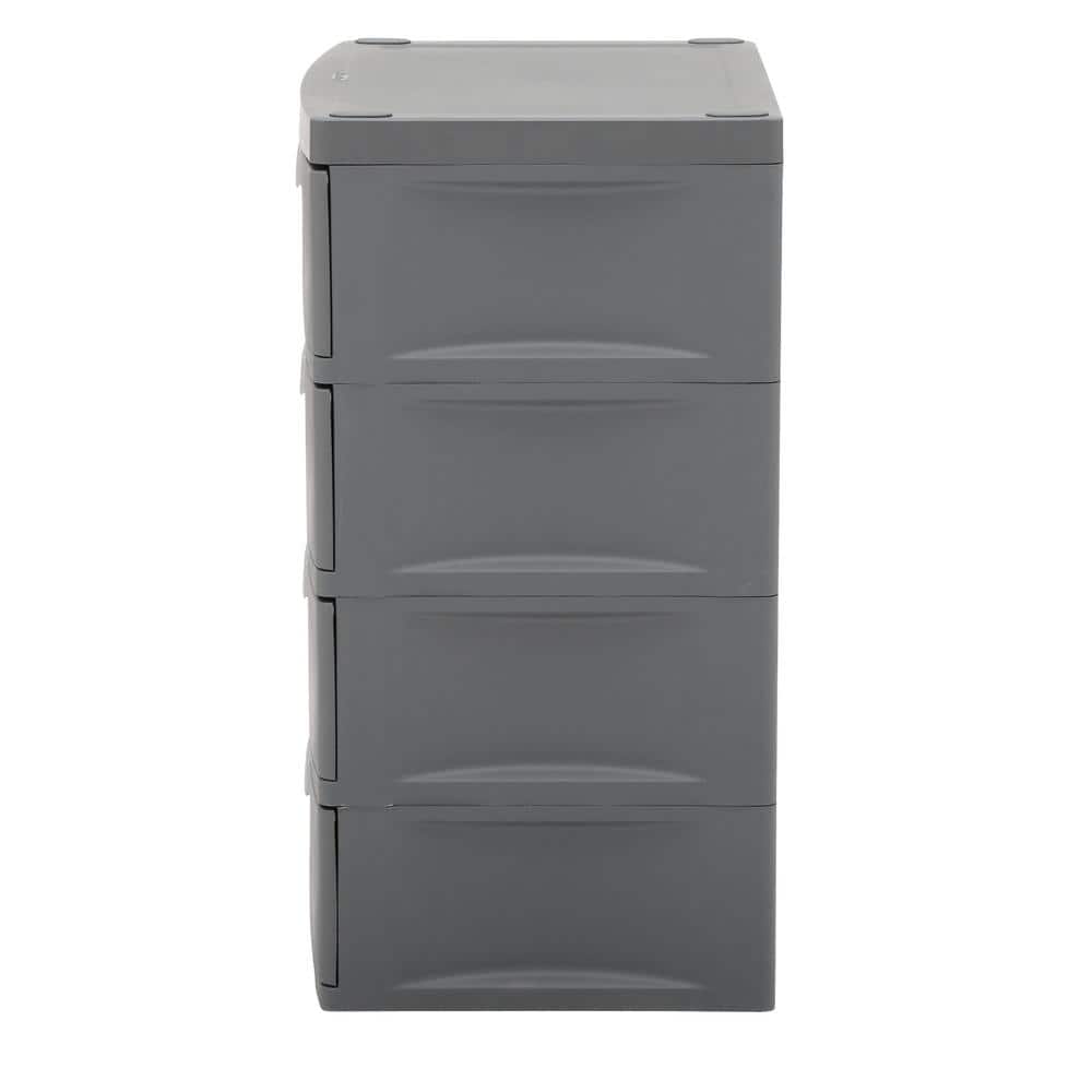 35.5 in. H x 26.625 in. W x 19.25 in. 4-Drawer Plastic Chest - Hercitys