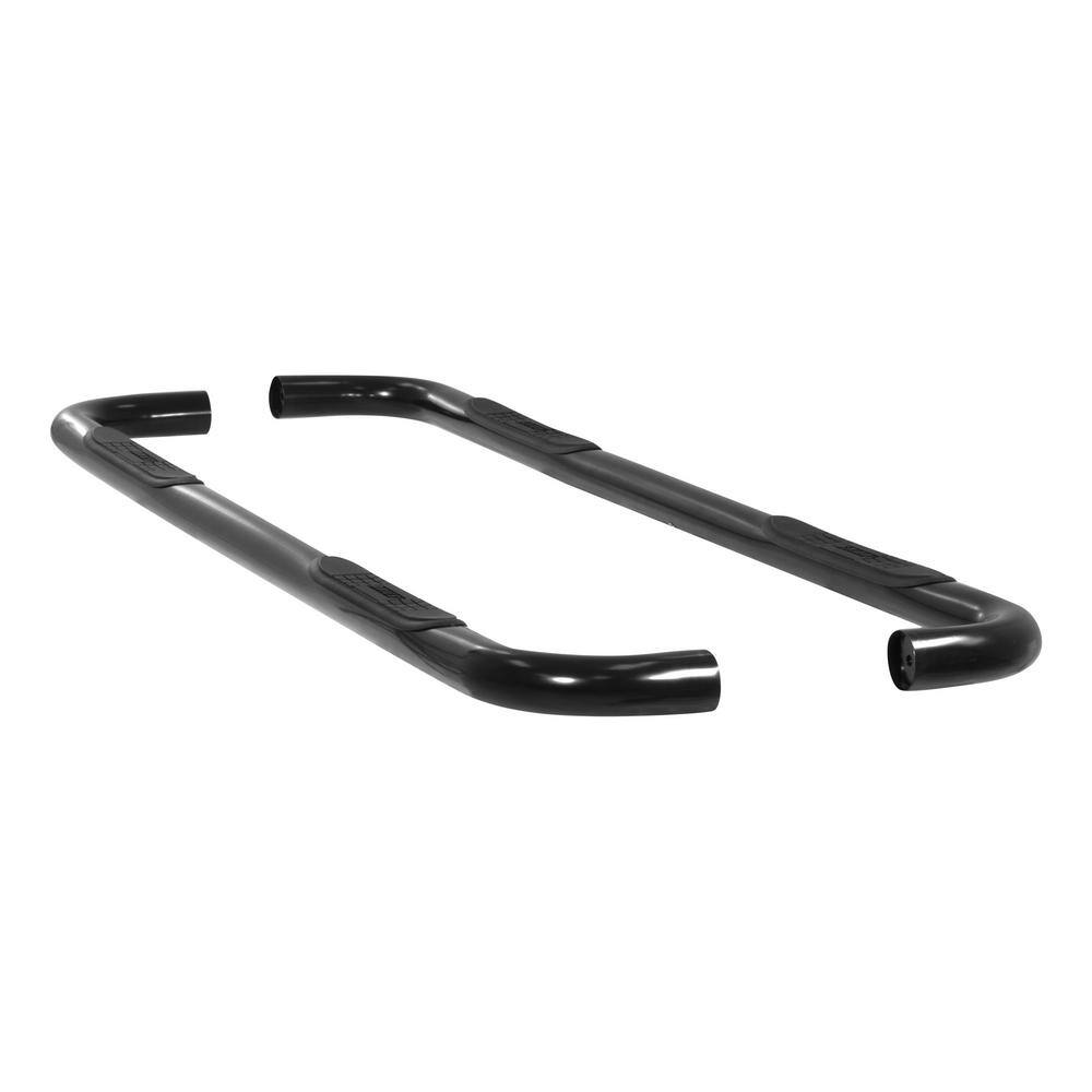 3-Inch Round Black Steel Nerf Bars, No-Drill, Select Chevrolet Avalanche, Suburban, GMC Yukon XL - Hercitys