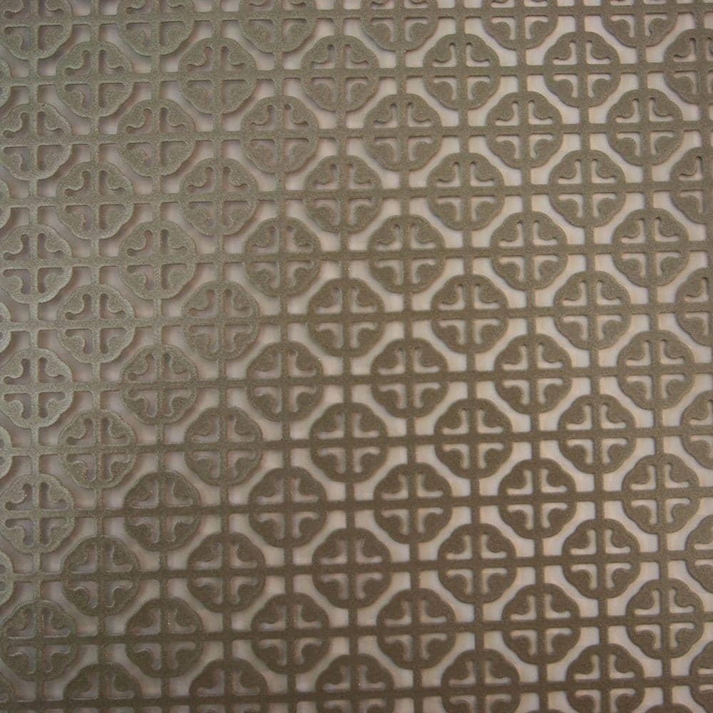 1 ft. x 2 ft. Satin Nickel Mosaic Aluminum Sheet - Hercitys