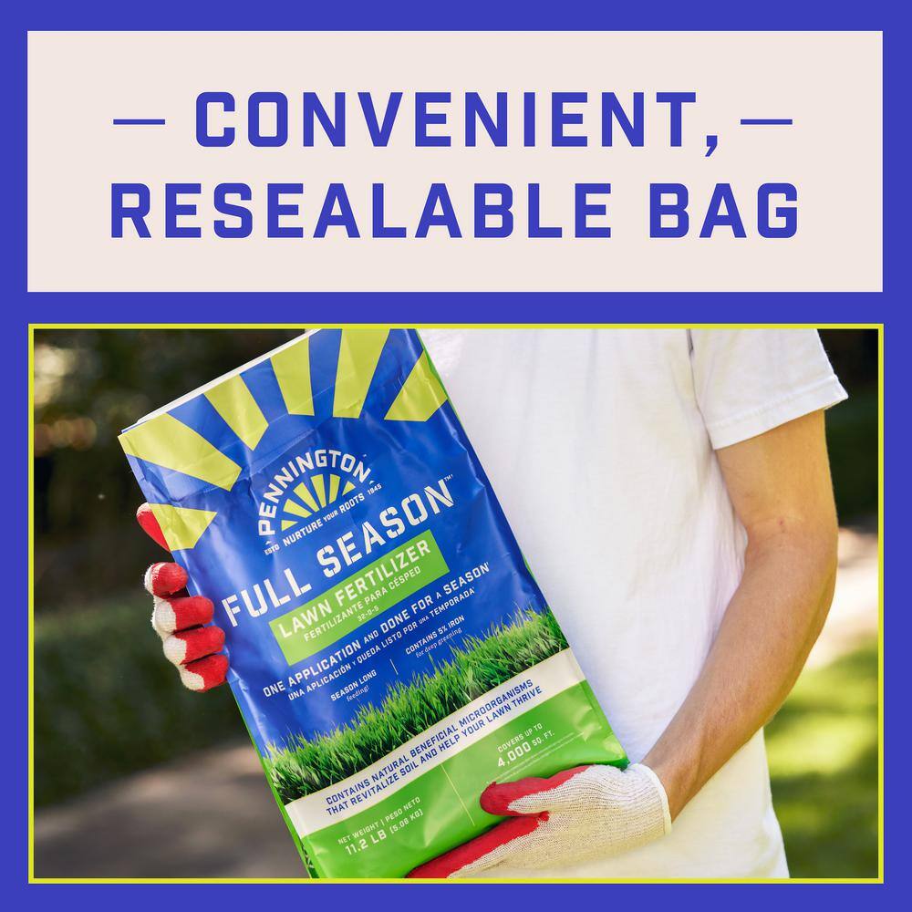 11.2 lbs. 4,000 sq. ft. Full Season Lawn Fertilizer Granules 32-0-5 - Hercitys