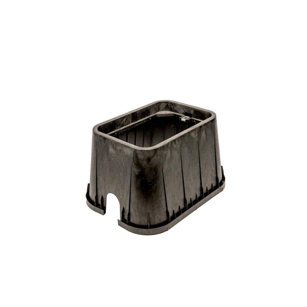 14 in. x 19 in. Rectangular Irrigation Valve Box and Lid, Black Box, Green Lid - Hercitys