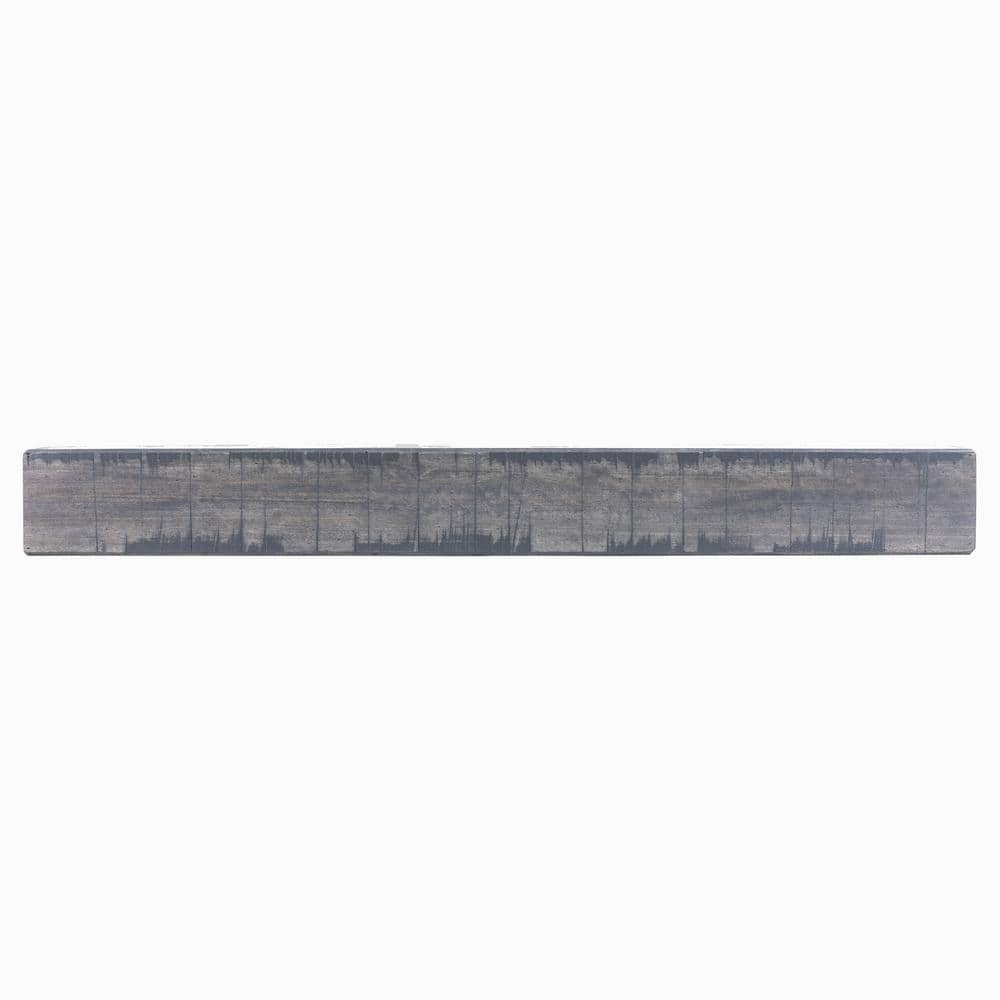48 in. Rustic Ash Gray Fireplace Shelf Mantel - Hercitys