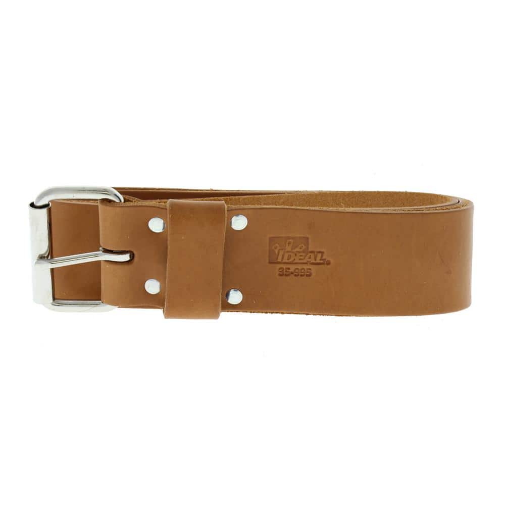 2 in. x 48 in. Premium Leather Roller Buckle Tool Belt Bag - Hercitys