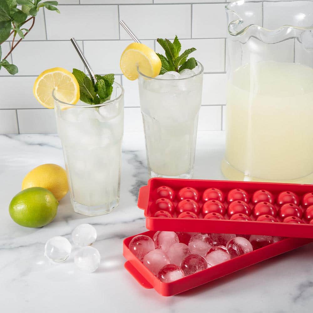 1 in. Natural Ice Ball Mold Ice Tray (3-Pack) - Hercitys