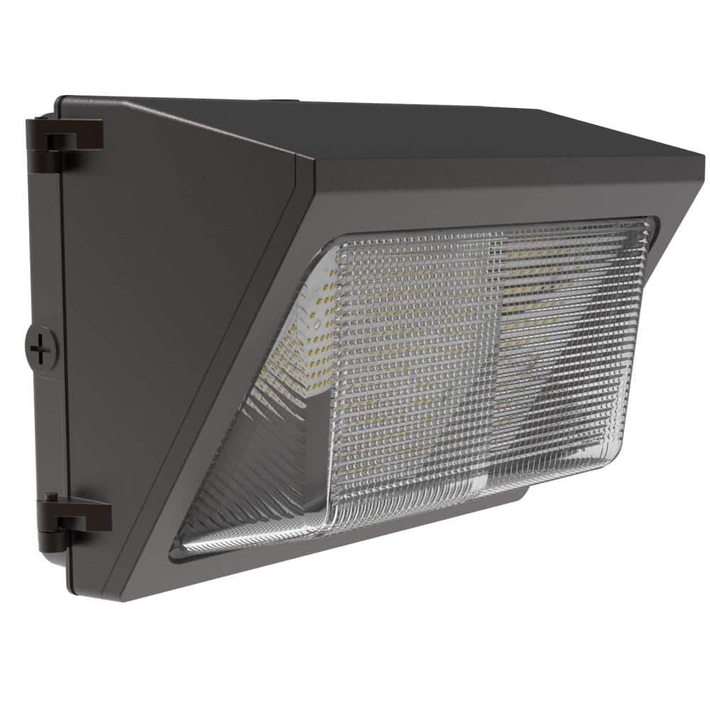 1050-Watt Equivalent Integrated LED Bronze Dimmable Outdoor Wall Pack Light, Selectable CCT 3000K/4000K/5000K - Hercitys