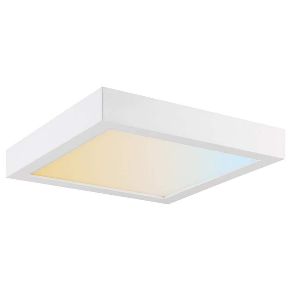 5 in. 1-Light Selectable CCT LED Square Mini Flat Panel Flush Mount - Hercitys