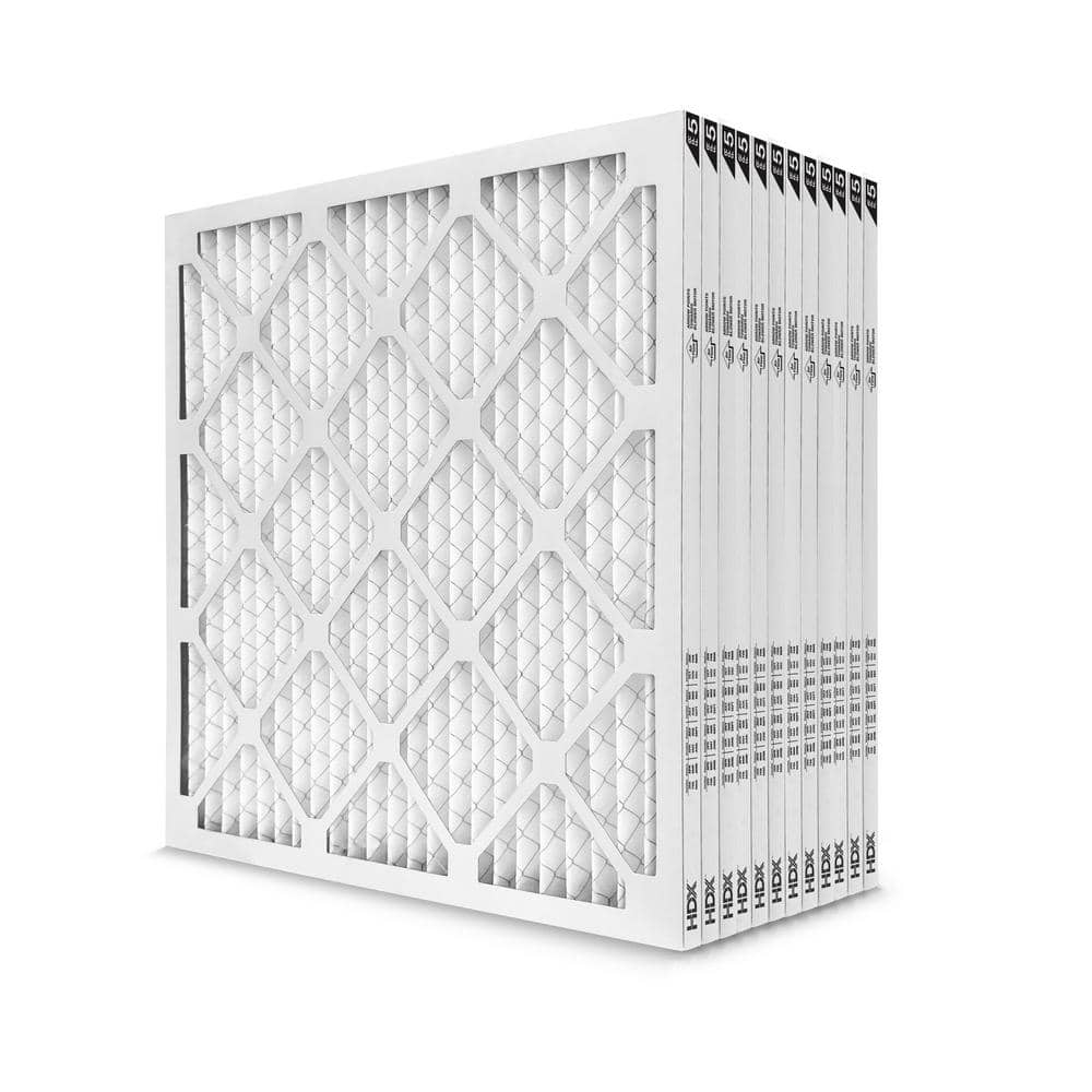 12 in. x 24 in. x 1 in. Standard Pleated Furnace Air Filter FPR 5, MERV 8 (12-Pack) - Hercitys