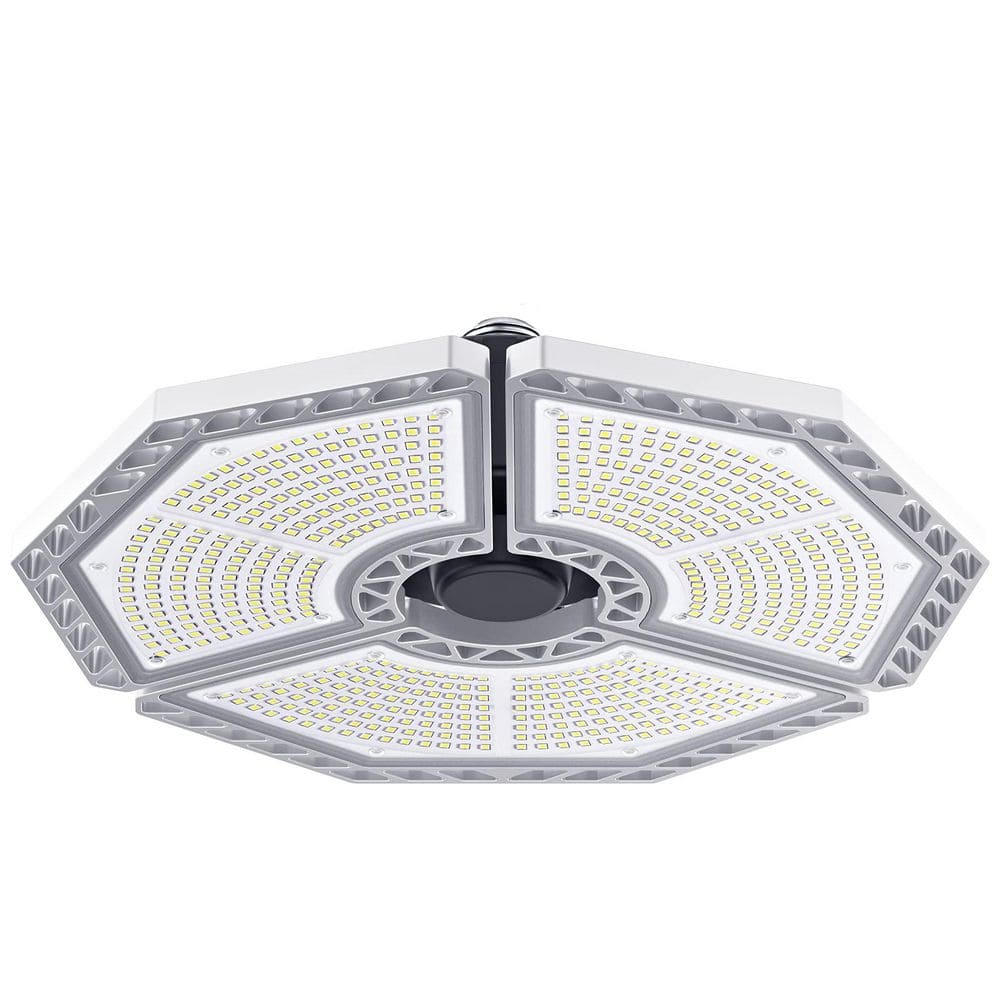 10.6 in. 6000K LED Garage Lights, 140-Watt 18500 Lumens Garage Ceiling Lighting White - Hercitys
