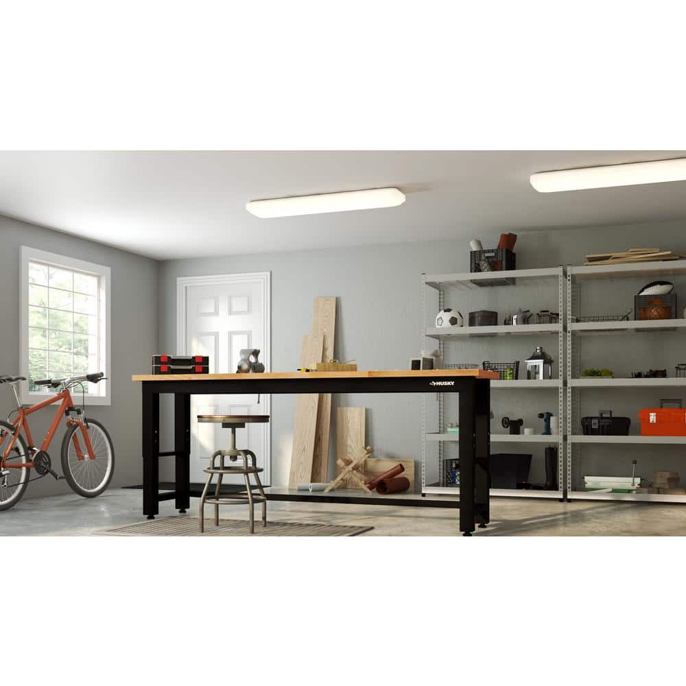 49 in. x 10 in. Traditional Rectangle Stepped Lens LED Flush Mount Ceiling Light Dimmable 3000 Lumens 4000K - Hercitys