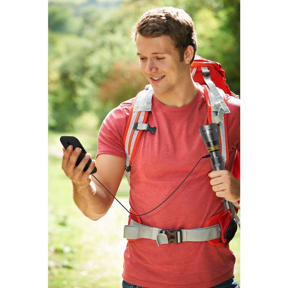 1000 Lumens High Power Rechargeable LED Hand-Held Flashlight with Portable USB Power - Hercitys