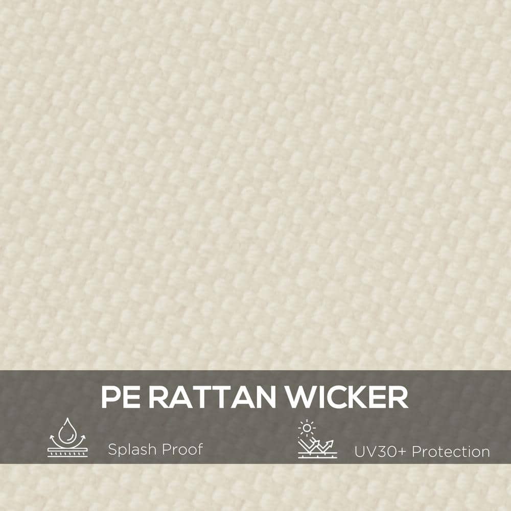 10 ft. x 10 ft. Beige Polyester Fabric Pergola - Hercitys