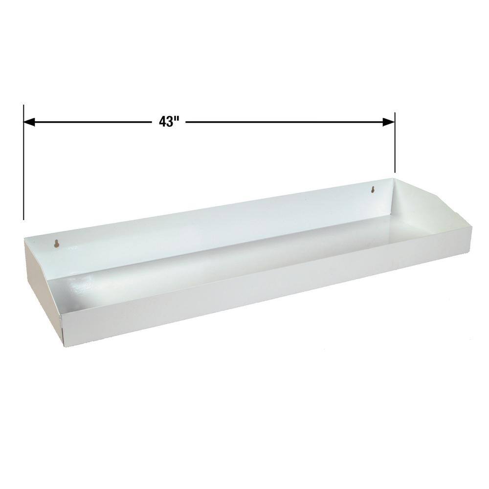 43 in. 1-Compartment Topsider Truck Tool Cabinet Shelf Tray for a 88 in. Box in White - Hercitys