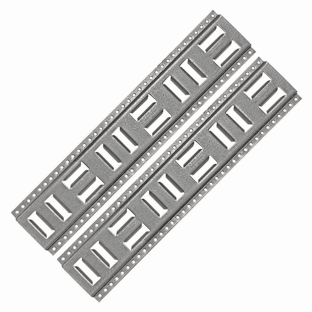 24 in. Fast-Track E-Track USA Galvanized Steel Horizontal Vertical, Logistic Tie-Down (2-Pack) - Hercitys