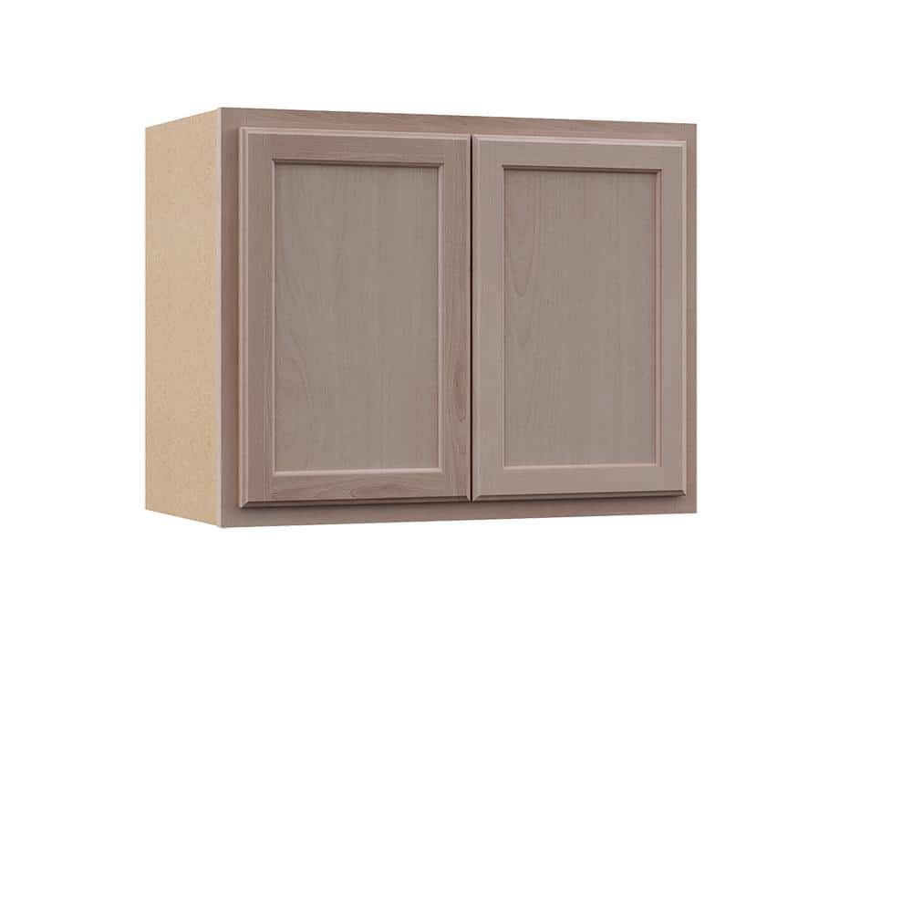30 in. W x 12 in. D x 24 in. H Assembled Wall Bridge Kitchen Cabinet in Unfinished with Recessed Panel - Hercitys