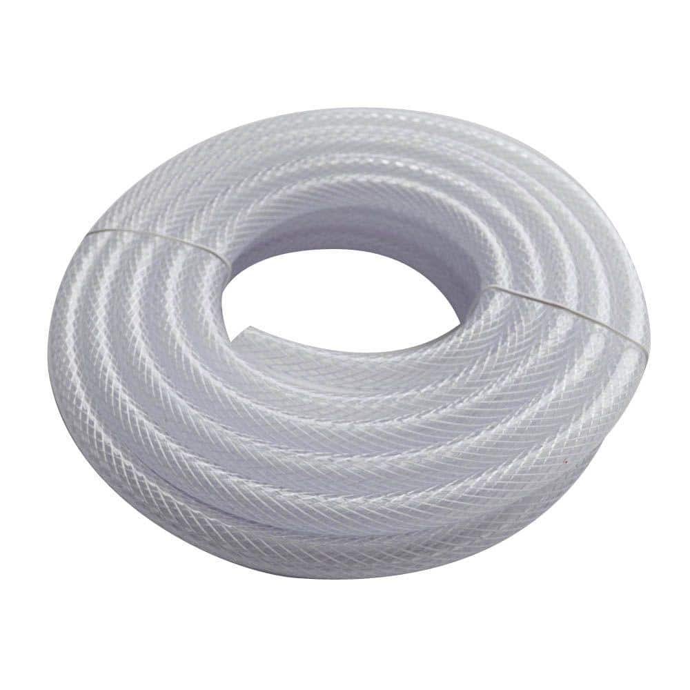 1/2 in. O.D. x 1/4 in. I.D. x 20 ft. PVC Braided Vinyl Tube - Hercitys