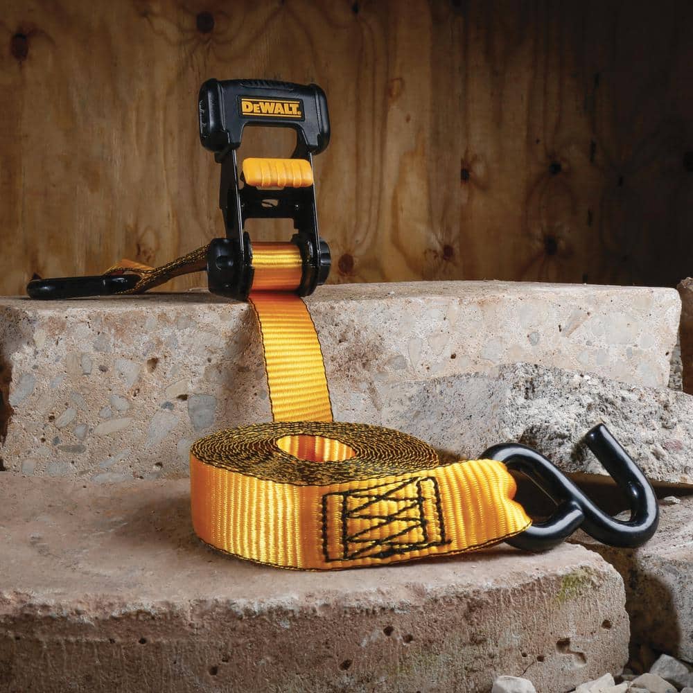 1.25 in. x 16 ft. Ratchet Tie-Down Straps 3000 lbs. Break Strength (4-Pack) - Hercitys