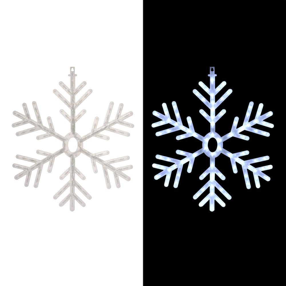 24 in. Tall Hanging Snowflake with LED Lights - Hercitys