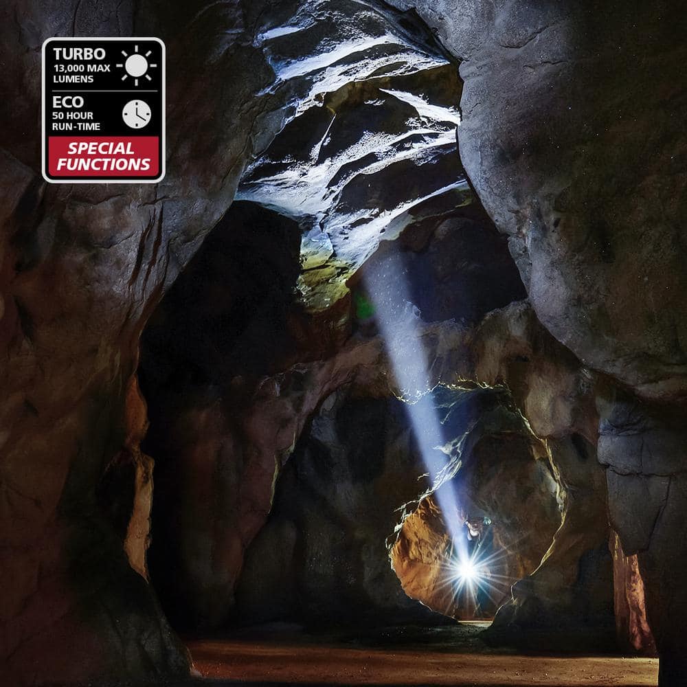 10000 Lumens Dual Power Focusing Aluminum Rechargeable Flashlight - Hercitys