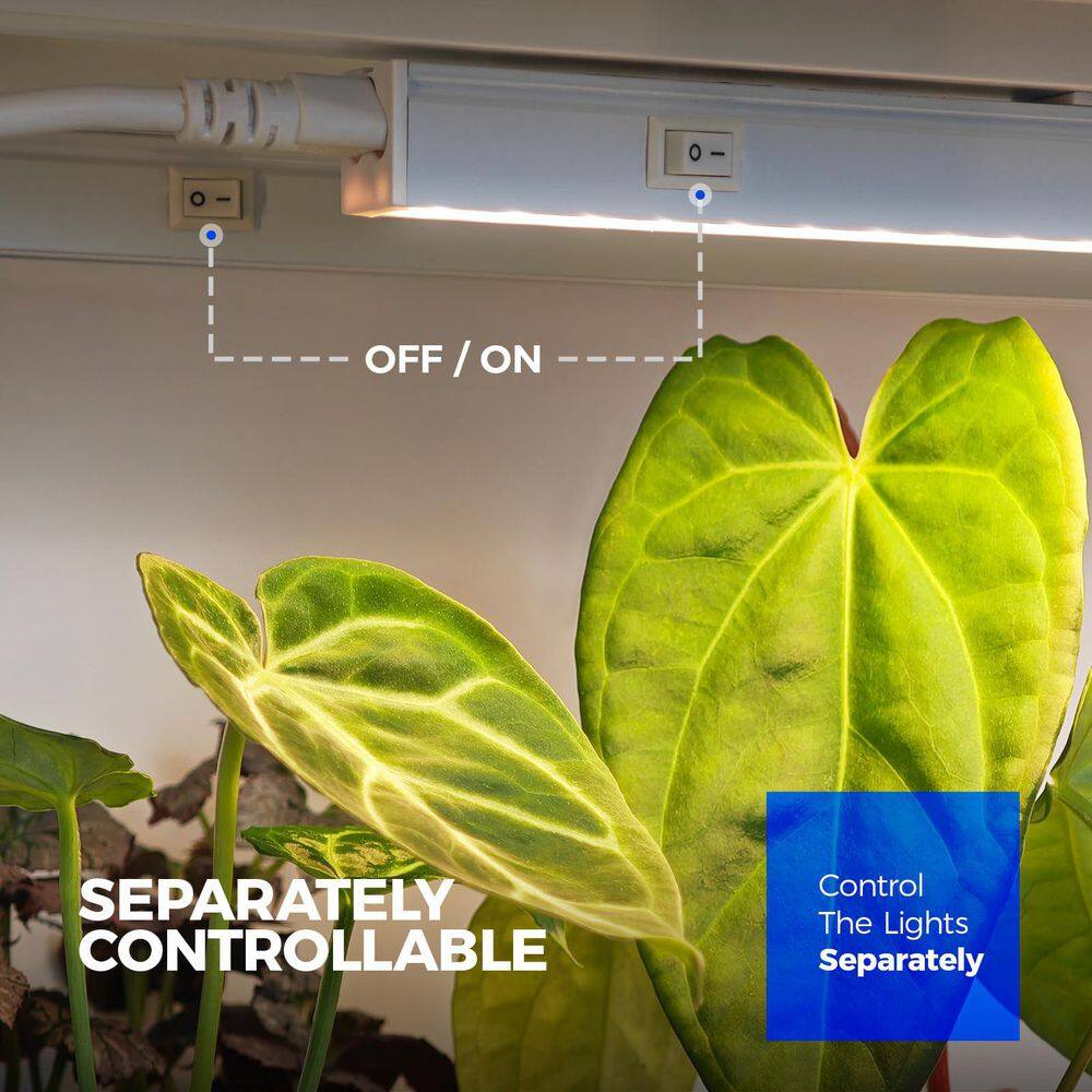 10-Watt G9 Full Spectrum LED Plant Grow Light Bulb Yellow, 2 ft. 4-Pack - Hercitys