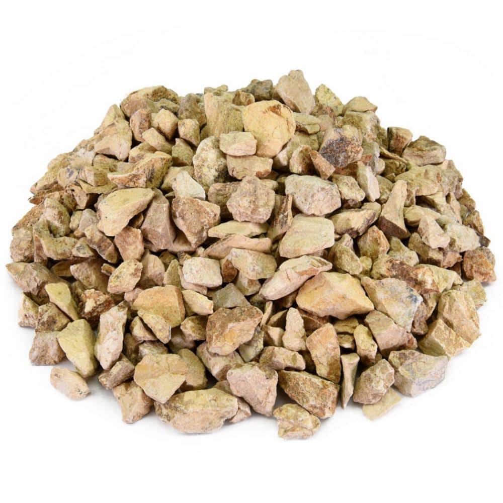 0.25 cu. ft. 3/4 in. California Gold Crushed Landscape Rock for Gardening, Landscaping, Driveways and Walkways - Hercitys