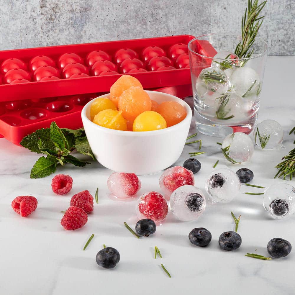 1 in. Natural Ice Ball Mold Ice Tray (3-Pack) - Hercitys