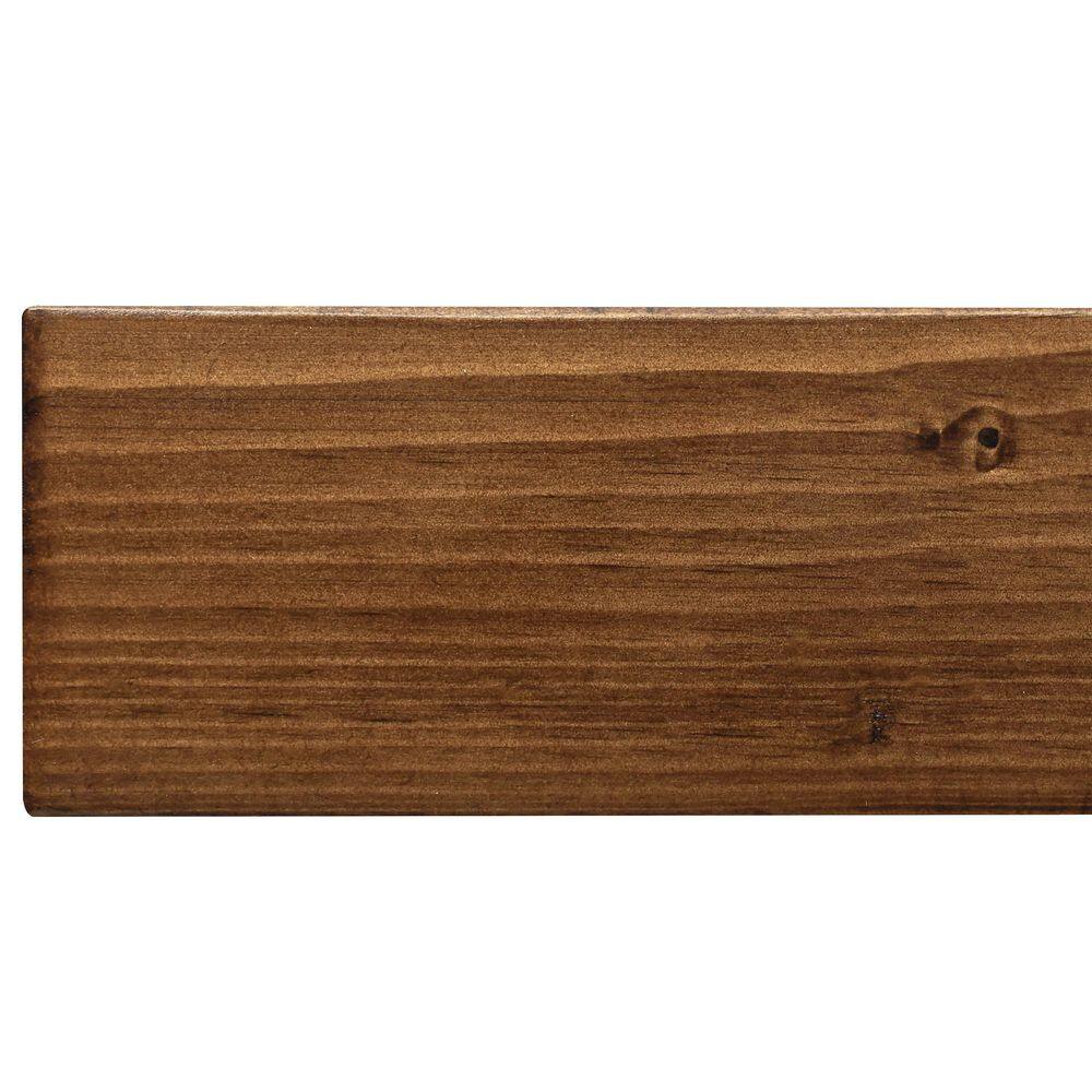 24 in. Dark Chocolate Timber Floating Shelf – Versatile Wood Mantel and Wall Shelf - Hercitys