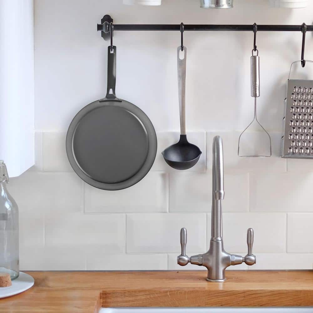 12 in. Carbon Steel Skillet Non-Stick Frying Pan with Ceramic Coating - Hercitys