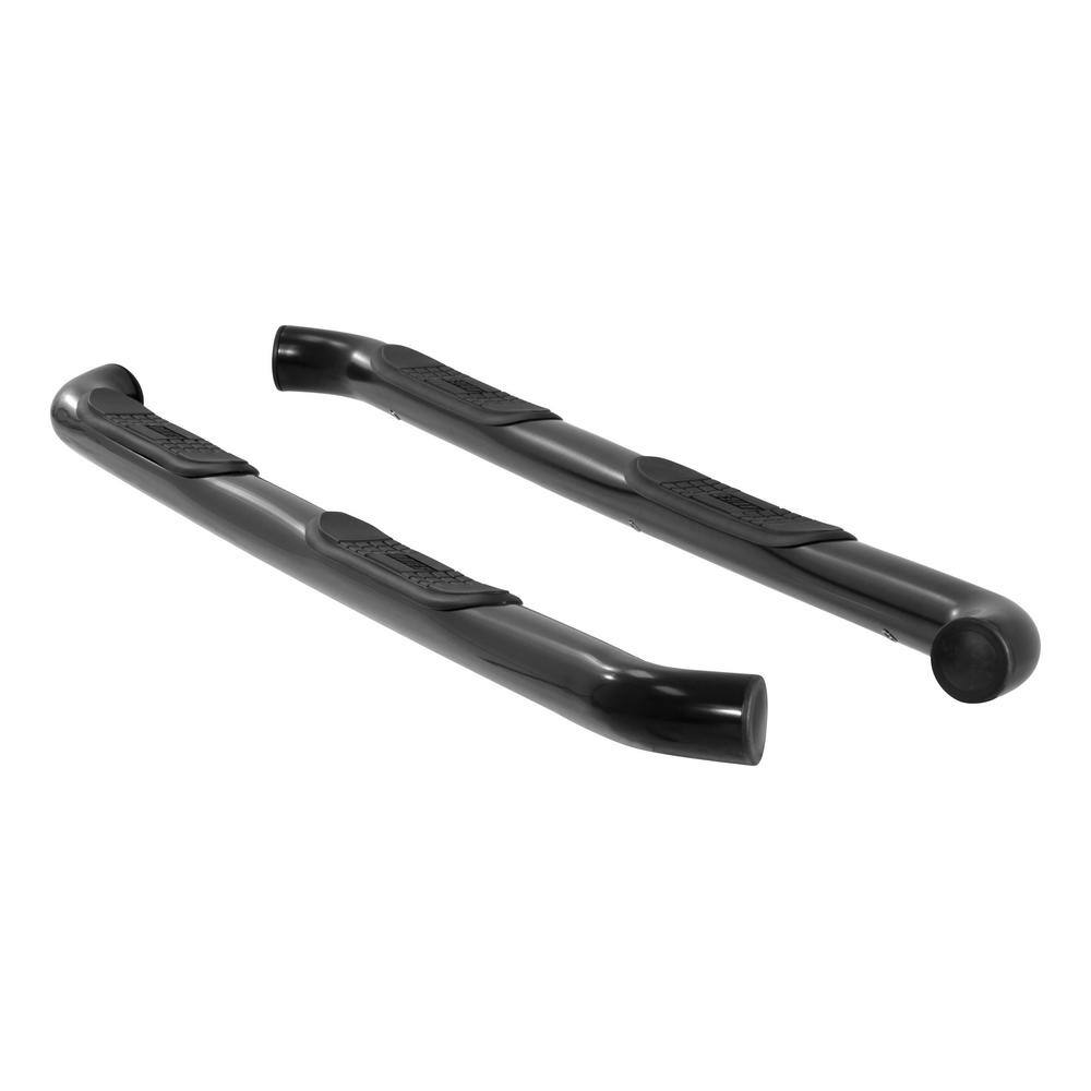 3-Inch Round Black Steel Nerf Bars, No-Drill, Select Jeep Wrangler JK Unlimited - Hercitys