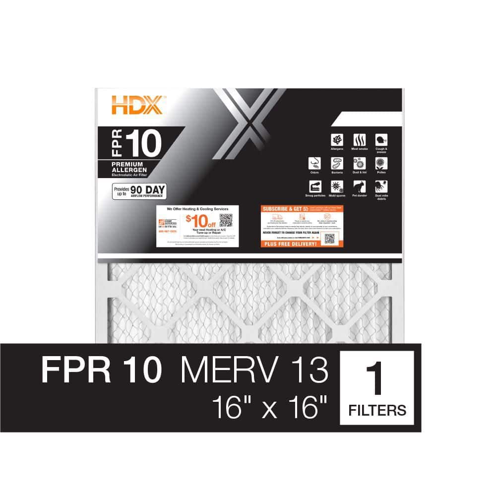 15.5 in. x 15.5 in. x 1 in. Premium Pleated Air Filter FPR-10, MERV-13 - Hercitys