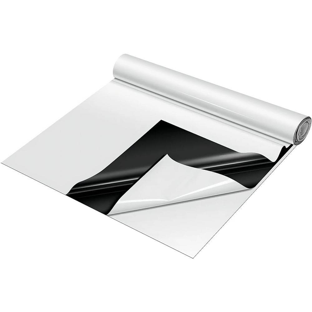 10 ft. x 100 ft. 5.5 Mil Black and White Panda Poly Film, Blackout Tarp for Warm House - Hercitys