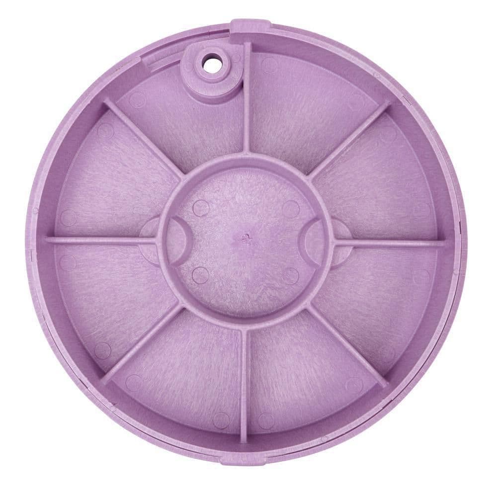 10 in. H, 10 in. Round Standard Series Valve Box and Cover, Purple Reclaimed Water Cover - Hercitys
