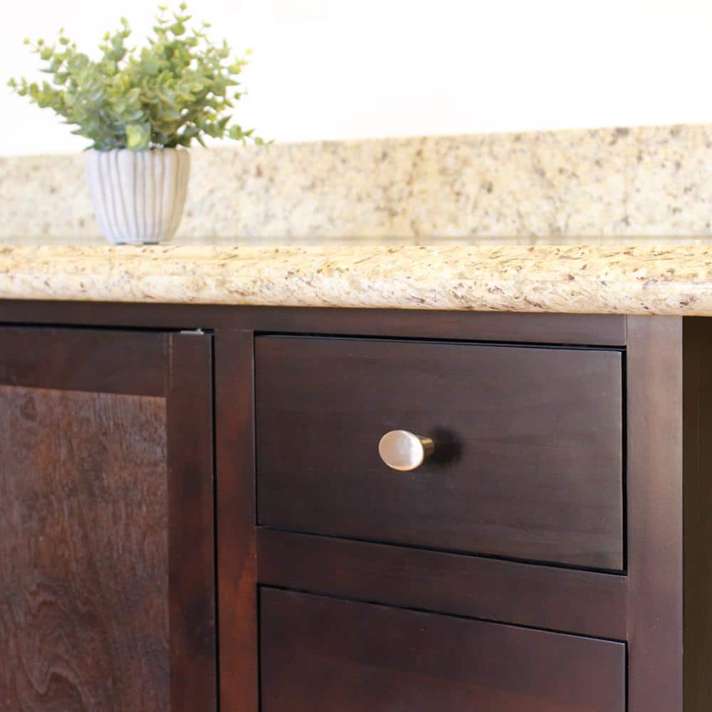 1.43 in. Mesa Brushed Nickel Cabinet Knob (10-Pack) - Hercitys