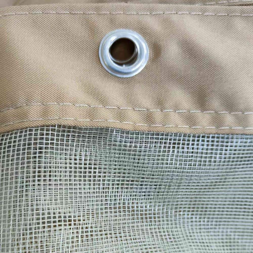 10 ft. x 10 ft. Gazebo Replacement Mesh Mosquito Netting Screen Walls, 4-Panel Sidewalls with Zippers - Hercitys