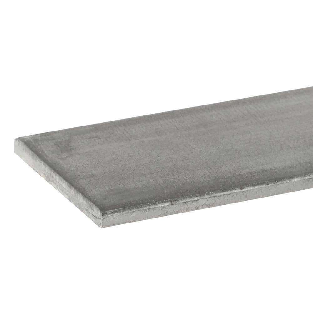2 in. x 3 ft. – 3/16 in. Thick Plain Steel Flat Bar - Hercitys
