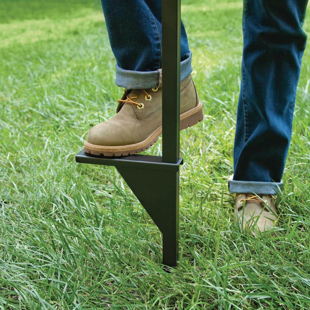 125 ft. Black Steel Customizable Hose Stand Garden Hose Reel - Hercitys