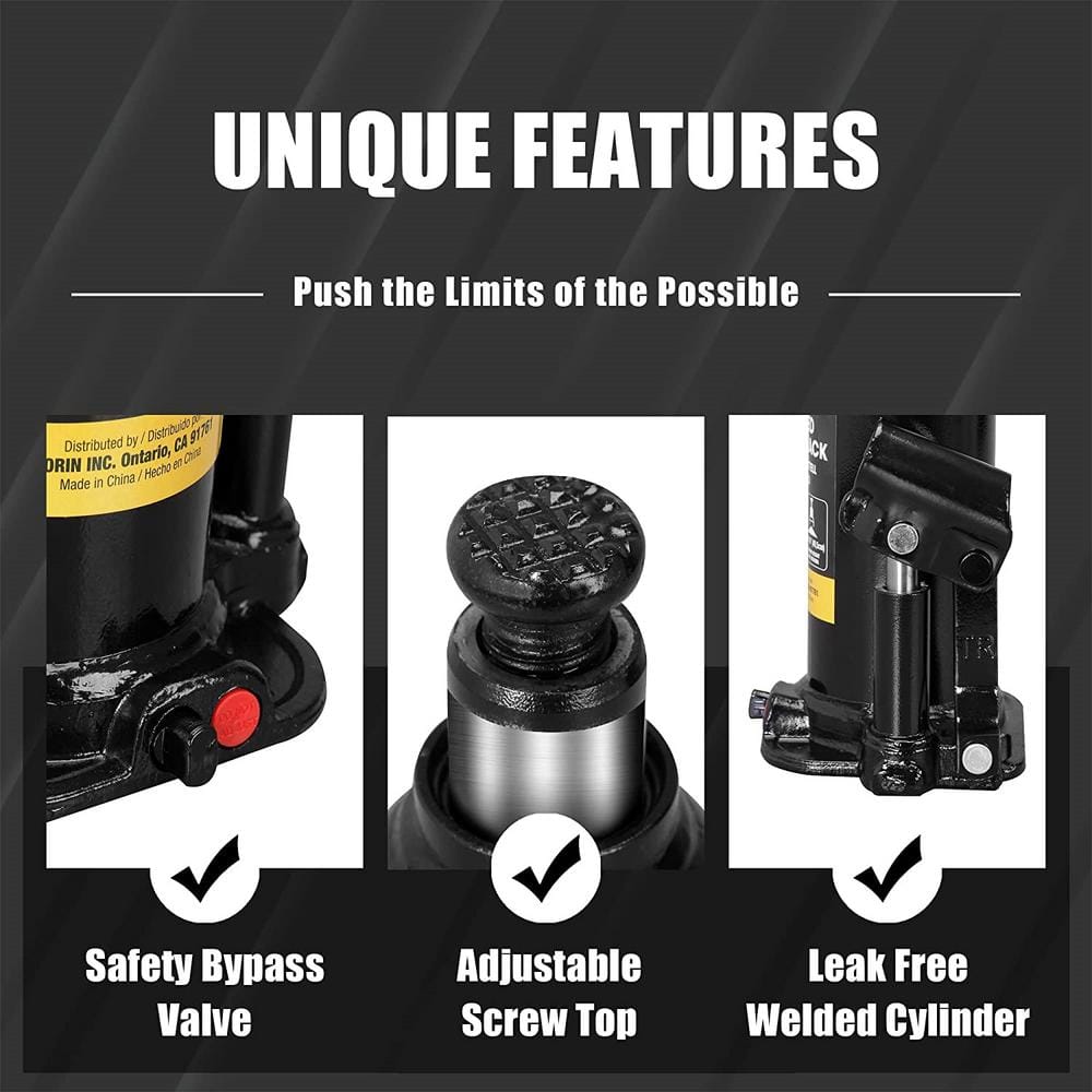 10-Ton Bottle Jack - Hercitys