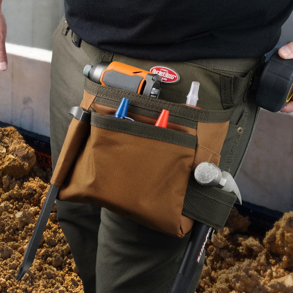 10 in. 5-Pocket Handyman’s Holster Tool Belt Pouch - Hercitys