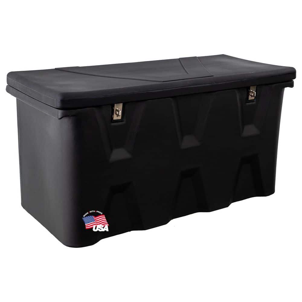 17.25 in. x 19 in. x 44 in. Matte Black Plastic All-Purpose Truck Tool Box Chest - Hercitys