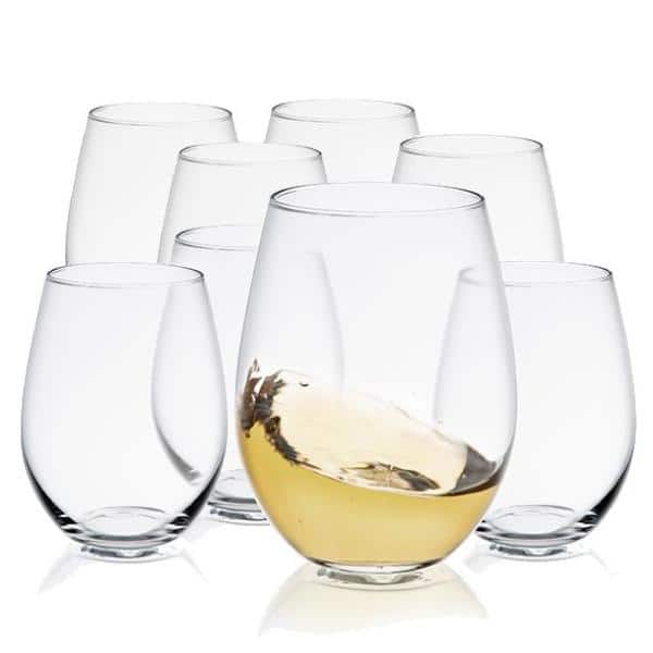 20 oz. Spirits Large Stemless Wine Glasses (Set of 8) - Hercitys