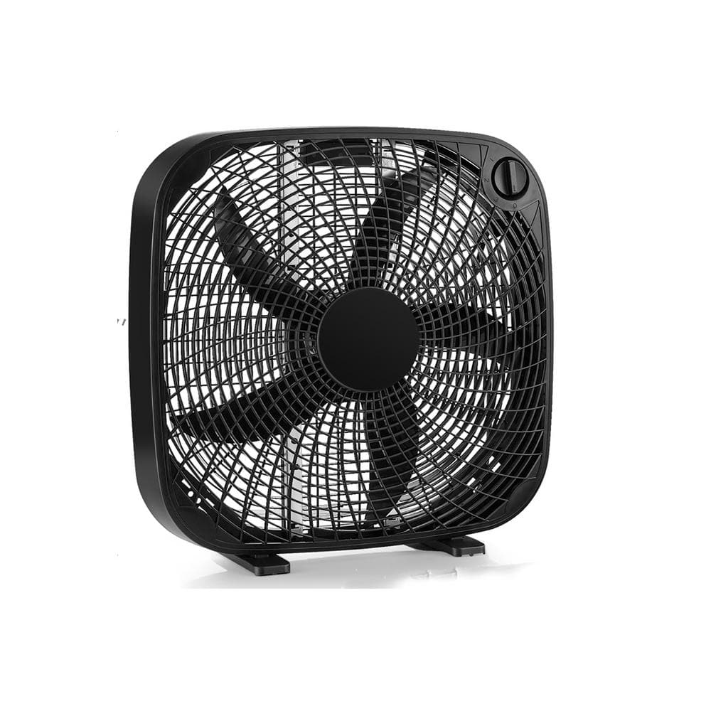 20 in. 3-Speed Personal Fan Portable Floor Window Fan with Knob Control - Hercitys