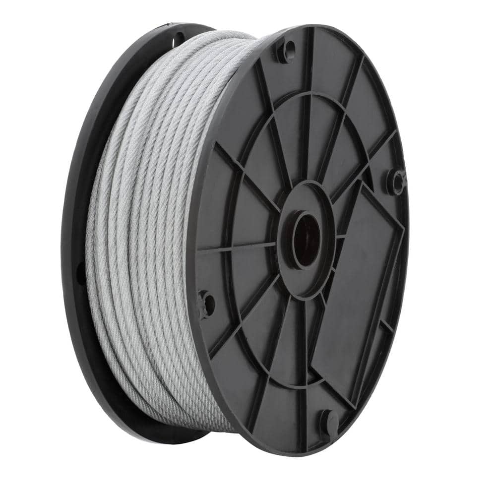 1/8 in. x 250 ft. Galvanized Vinyl Coated Steel Wire Rope - Hercitys