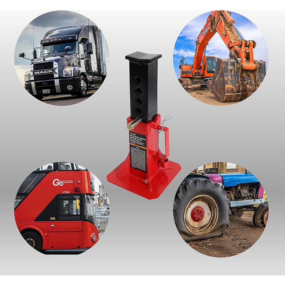 12-Ton Heavy-Duty Jack Stands (2-Pack) - Hercitys