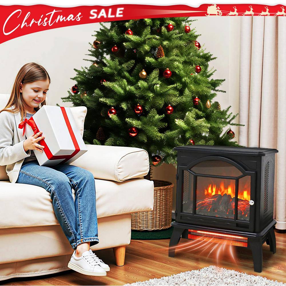 400 sq. ft. 18 in. Electric Stove with Remote - Hercitys