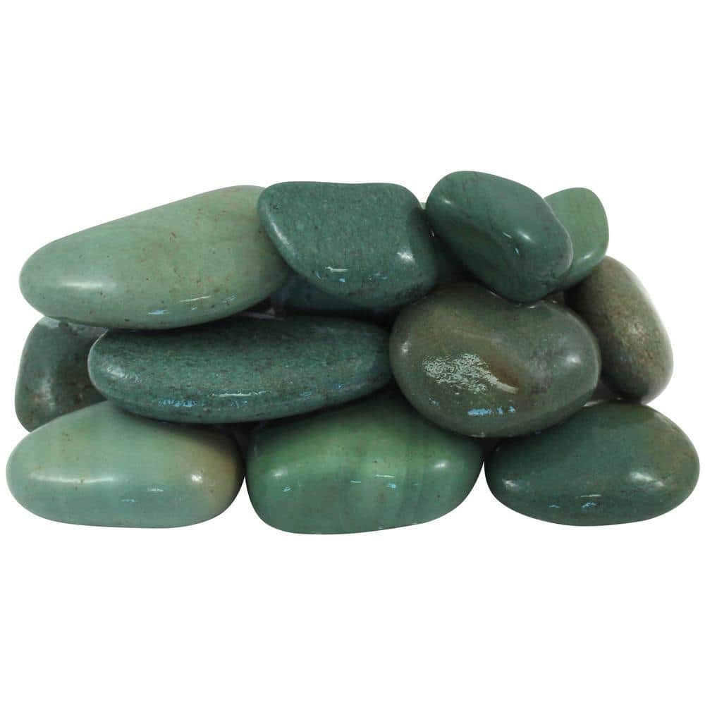 0.25 cu. ft. 1 in – 3 in. Tahiti Green Beach Pebbles - Hercitys