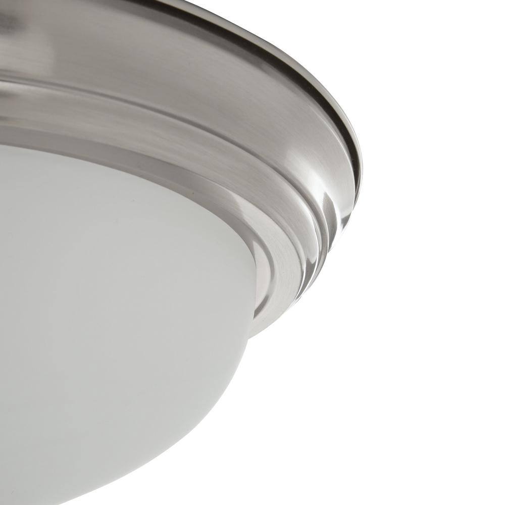 1-Light Brushed Nickel Flush Mount - Hercitys
