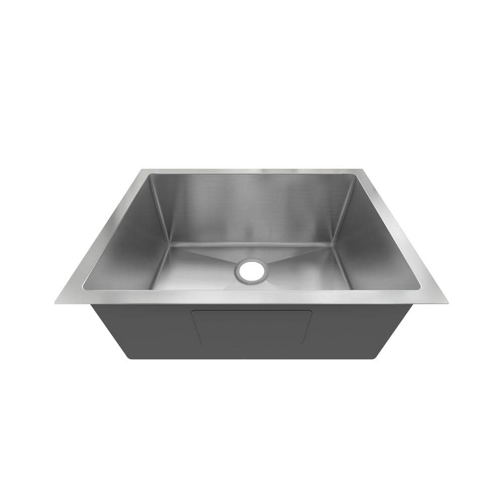 23 in. Undermount Single Bowl 18-Gauge 304 Stainless Steel 12 in. Deep Kitchen Sink - Hercitys