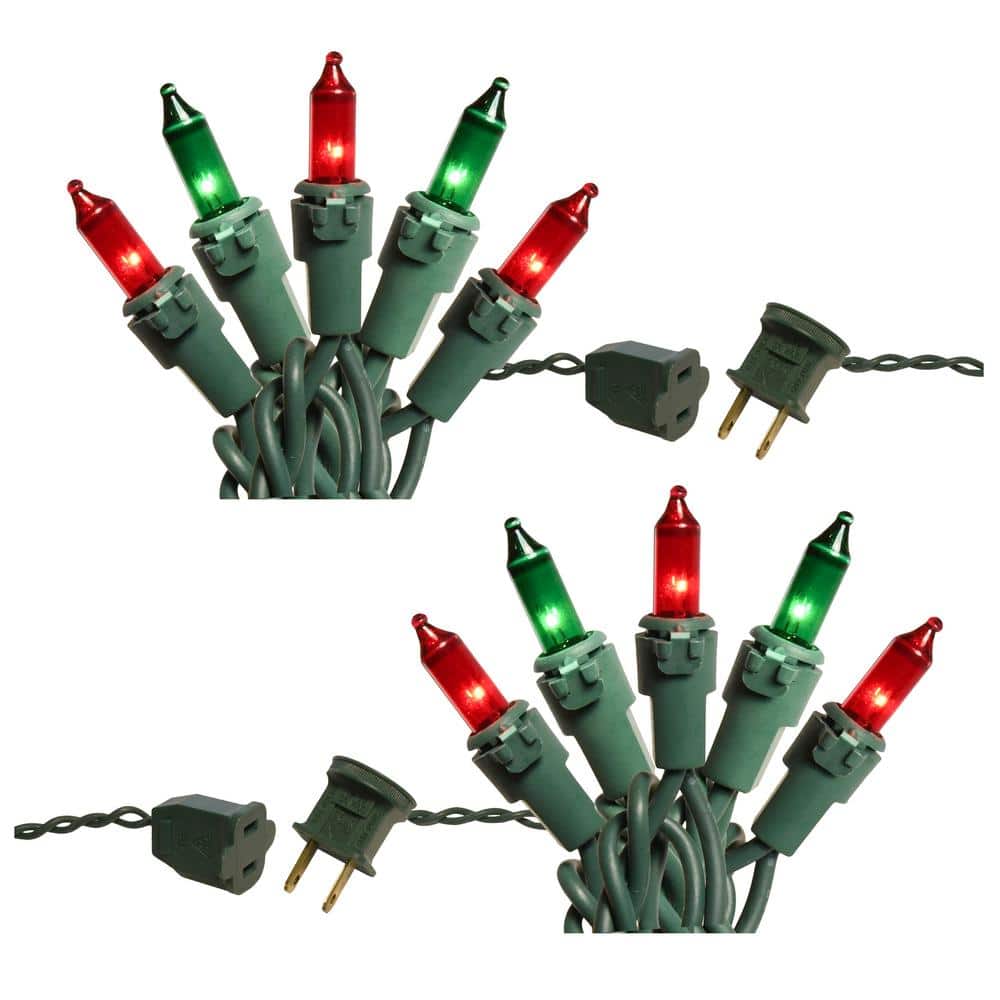 200-Light Red and Green Mini String Light - Hercitys