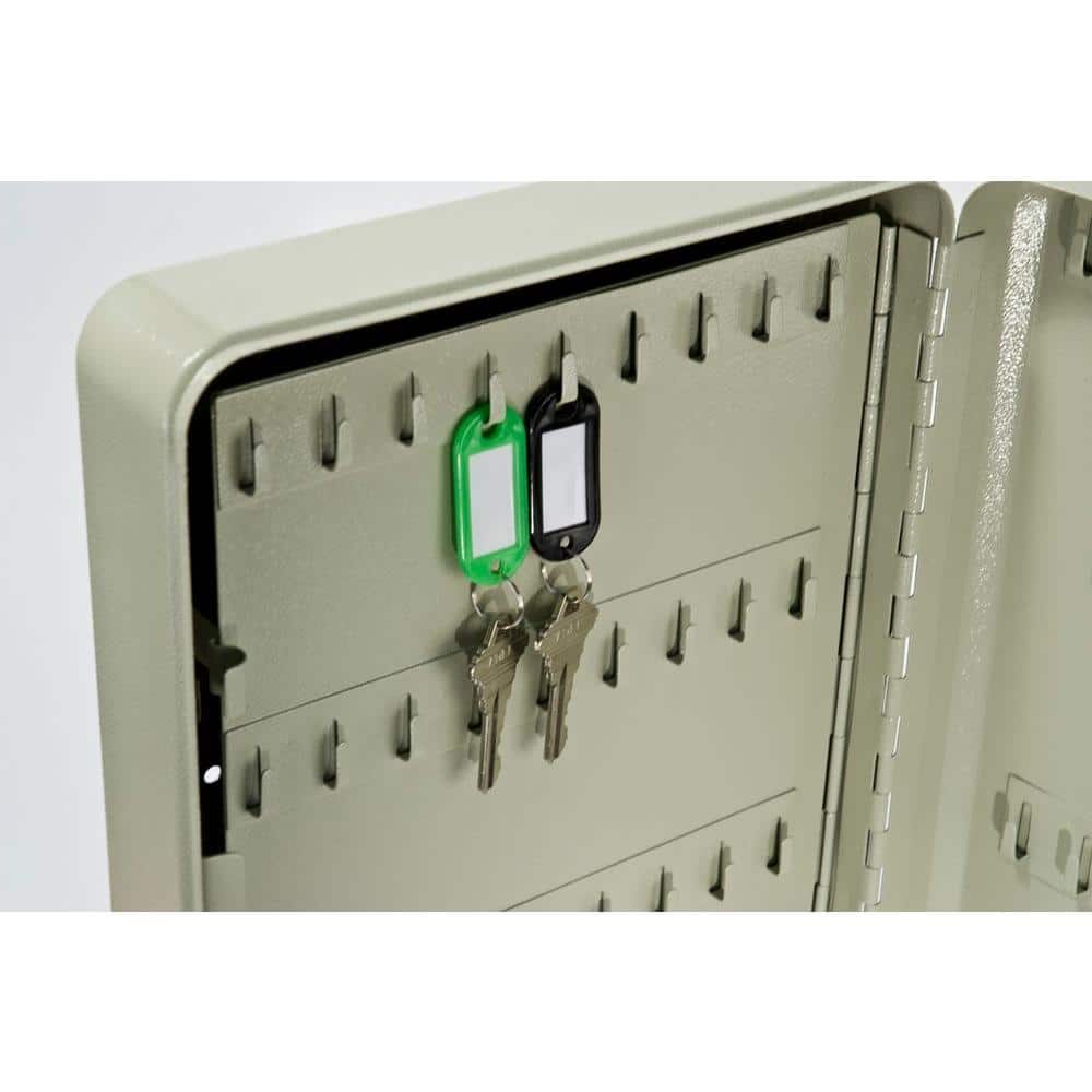 105 Key Lock Box Safe with Key Lock, Beige - Hercitys