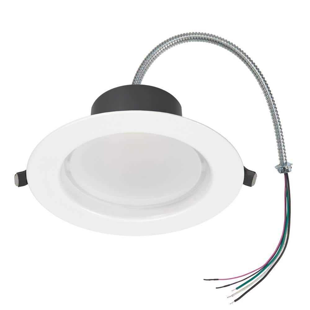 4 in. Recessed Commercial LED Downlight, Selectable Color Temperature/Wattage, up to 1100 Lumens - Hercitys