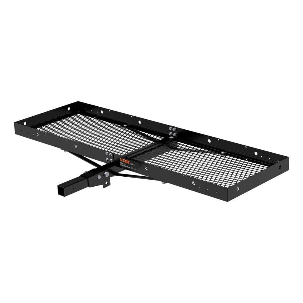 500 lb. Capacity 60 in. x 20 in. Black Steel Tray Cargo Carrier (Folding 2 in. Shank) - Hercitys